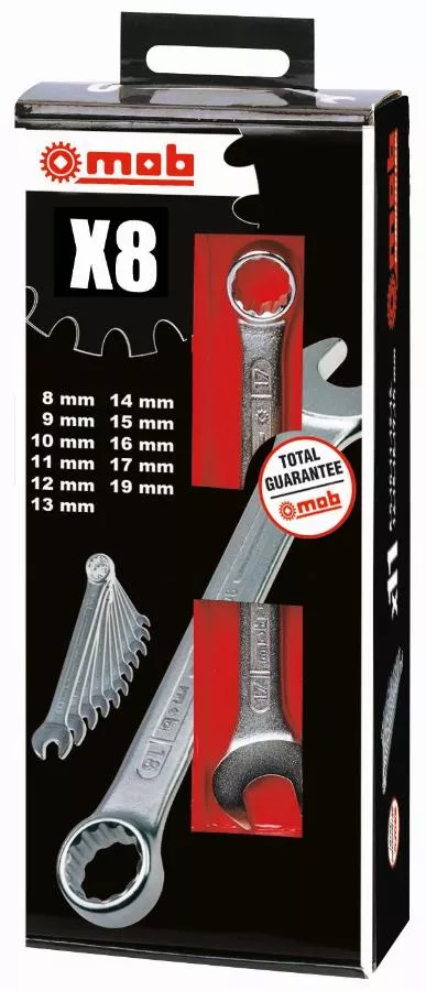 Jeu 8 clés mixtes carton NO 1 - MOB - 9000000101