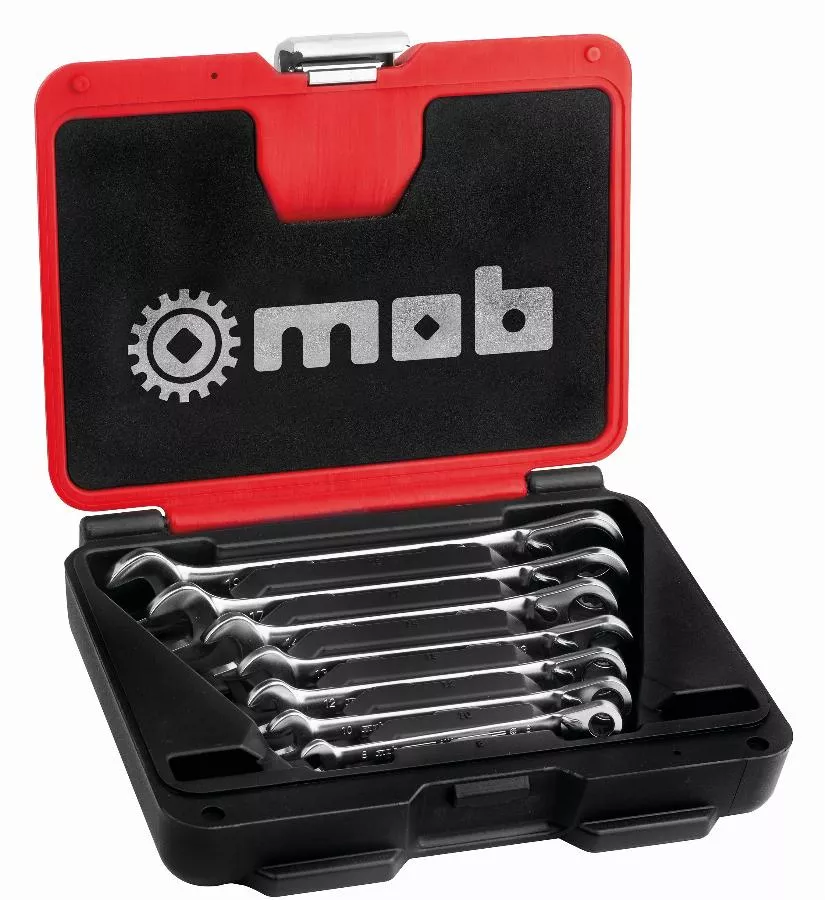 Jeu de 7 clés mixtes à cliquet - MOB - 9002000101