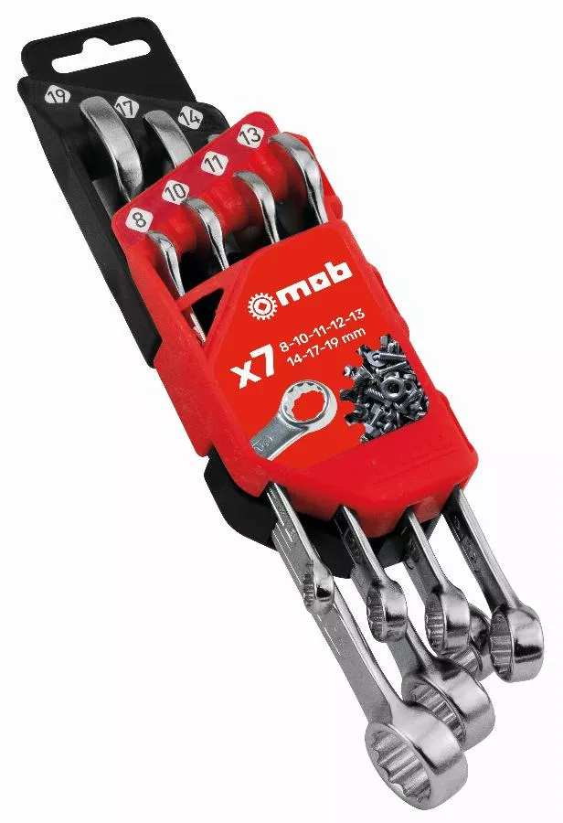 Monture 7 clés mixtes cliquet (8-10-11-13-14-17-19) - MOB - 9002M07001