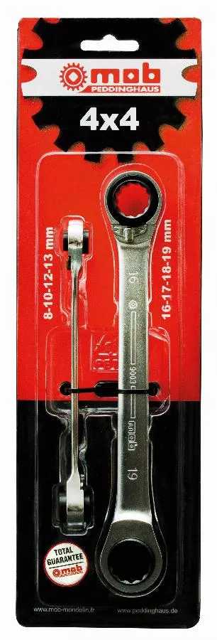 Clé 4x4 jeu de 2 sur carte  - MOB - 9003001001