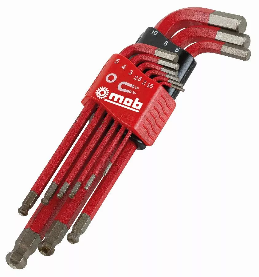 Jeu de 9 clés males sphériques aimants - MOB - 9061020101