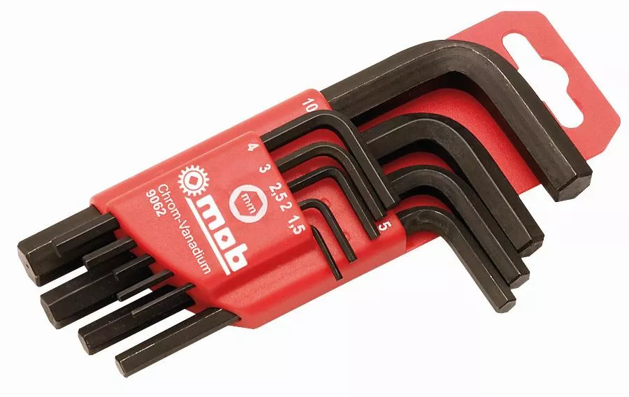 Etui 9 clés males HEX court. CRV - MOB - 9062010101