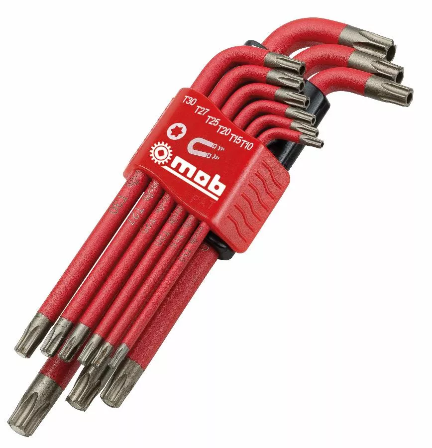 Jeu de 9 clés males tamper torx aimants - MOB - 9064020101