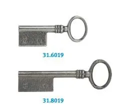 Clé de meuble grand panneton fonte polie