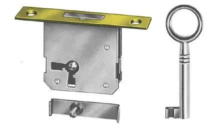 Serrure tiroir à mortaiser  Réf 0663 Junie-25mm