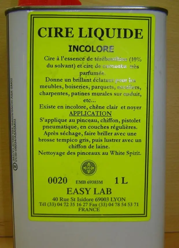 Cire liquide  Réf 0020-[Teintes:Chêne clair]