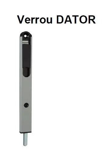 Verrou à levier "DATOR" 260mm CROISEE DS