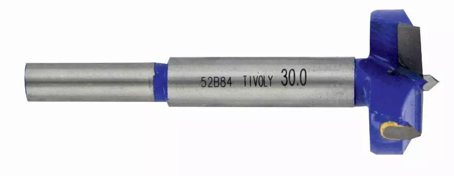 Mèche charnière TIVOLY Plaquette carbure - Queue cylindrique L 79.5 mm - 1110242