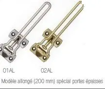 Entrebâilleur de porte SOCONA CLASSIC Allongée-[Finition:02AL Doré]