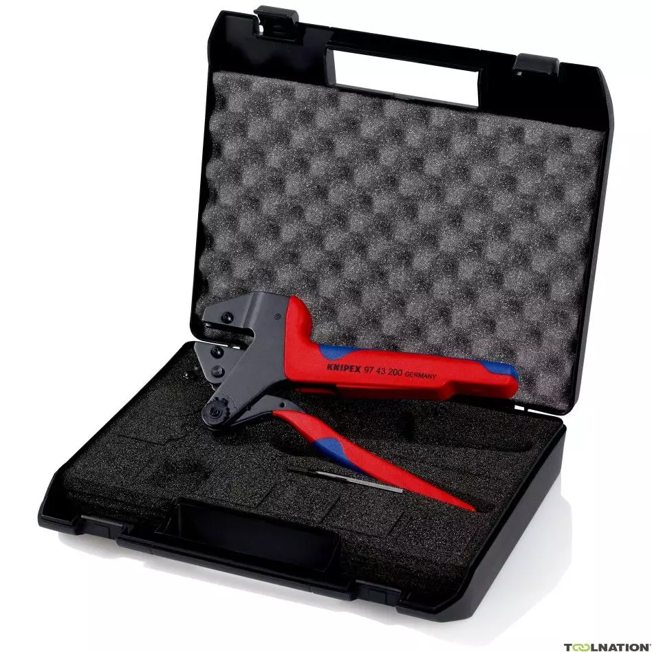 Pince à sertir sans matrice en coffret - 200 mm - KNIPEX - 9743200