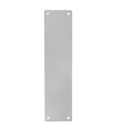 Plaque de poussée 300x100mm Acier Inox 18/8 Aveugle