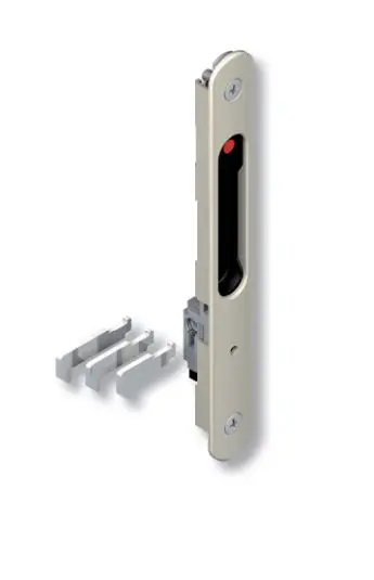 Fermeture simple à encastrer pour baie coulissante alu Croisée DS 8298-Blanche