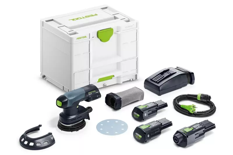 Ponceuse excentrique sans fil ETSC 125 3,0 I-Set - FESTOOL - avec 2 Batteries 18V 3.0Ah - chargeur - Systainer - 578142