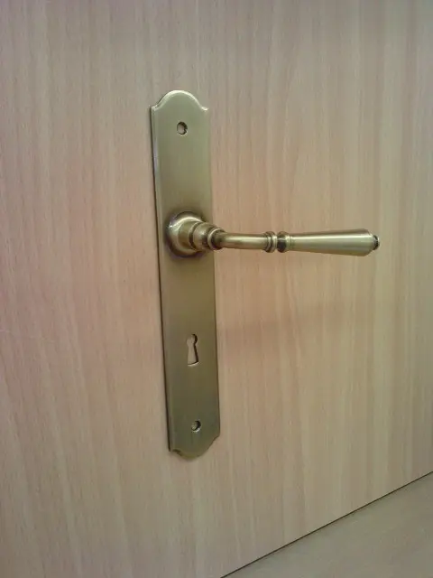 Ensemble de porte FRANCE Laiton satiné