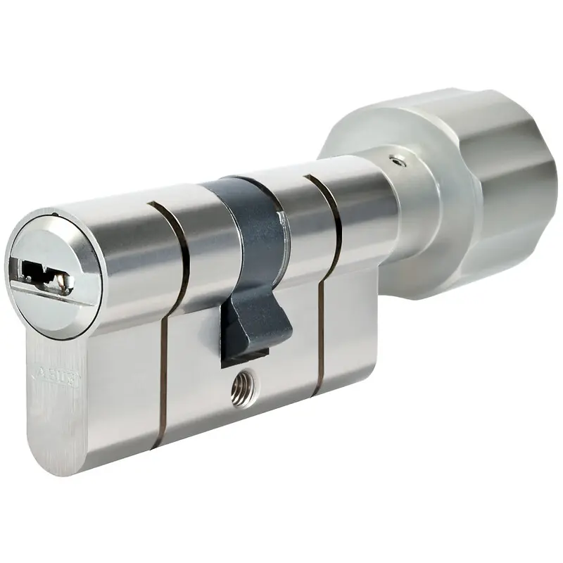 Cylindre à bouton P6PS PréSnap Varié - 30 x 30 mm - Bouton 30 mm - Laiton nickelé - ABUS - 5017699-01