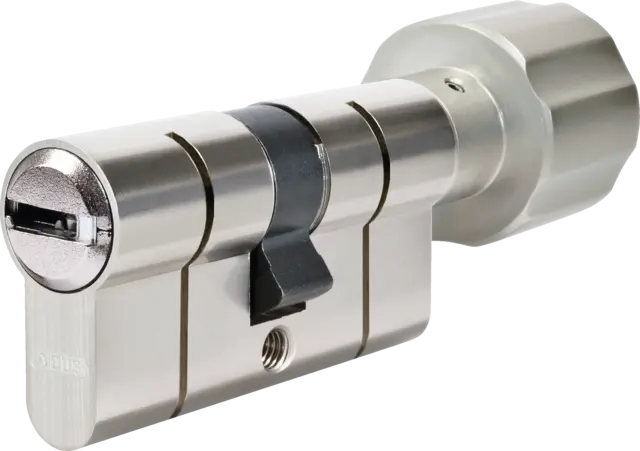 Cylindre à bouton P6PS PréSnap Varié - 45 x 45 mm - Bouton 45 mm - Laiton nickelé - ABUS - 5017699-31