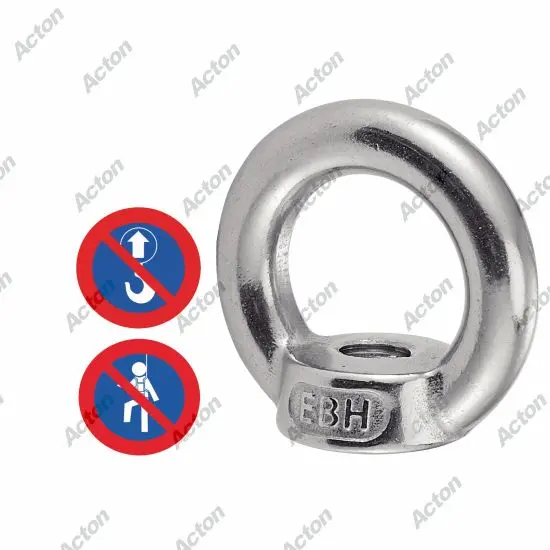 Ecrous à Anneau Inox A2 M 6 - TYPE DIN 582 -ACTON - Bte 25 - 626316