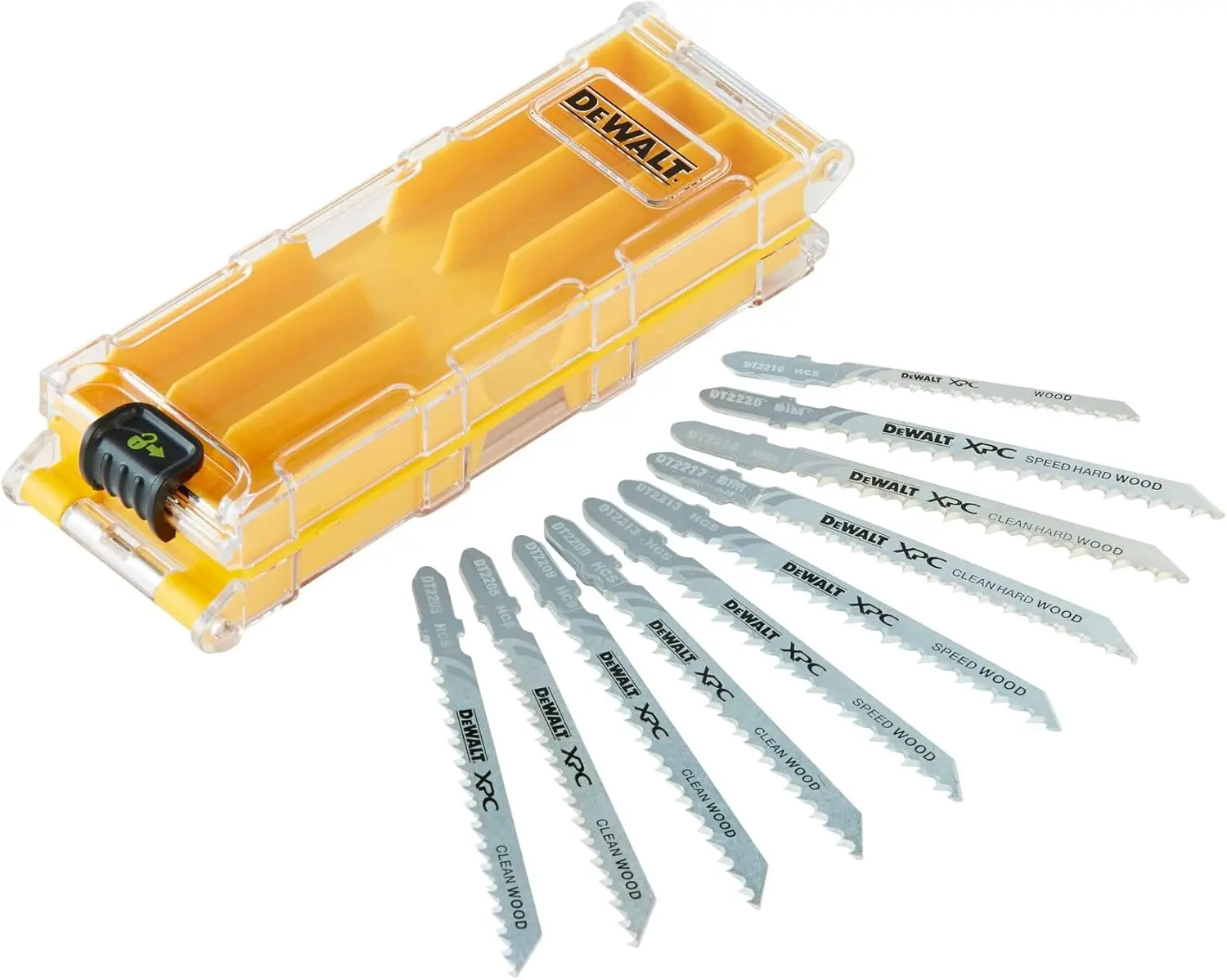 Coffret plastique de 10 lames XPC HCS BiM pour le bois - DEWALT - DT2296-QZ