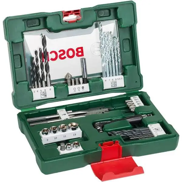 Coffret V-Line 41 pièces BOSCH pour perçage et vissage avec renvoi d’angle - 2607017316