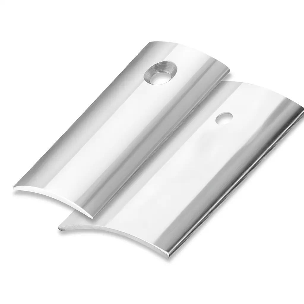 Seuil demi-bombé pré percé - 30 mm x 250 cm - Inox - ELTON - 0010125012C