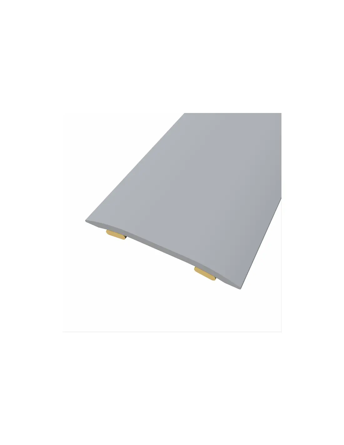 Seuil plat adhésif non strié - 32 mm x 90 cm - Alu couleur argent - ELTON - 3750309001B