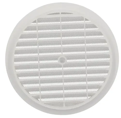 Grille de ventilation à visser ou à coller classique ronde - Ø 100 / 150 mm - NICOLL - B113