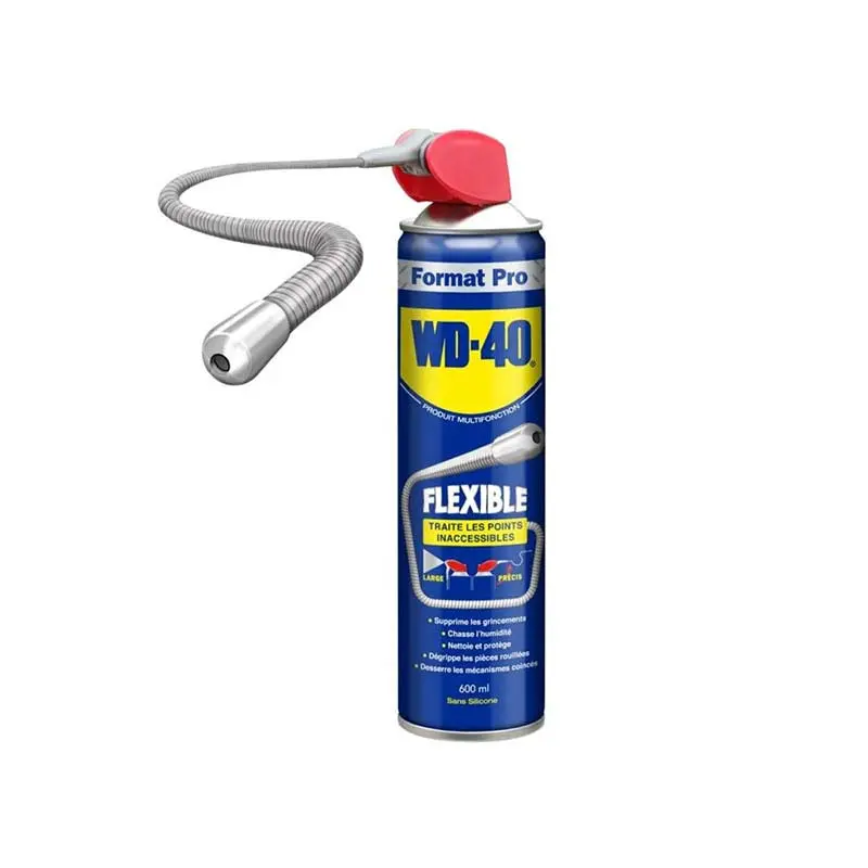 Lubrifiant et dégrippant WD40 (aérosol 600 ml) avec flexible - WD40 - 33448