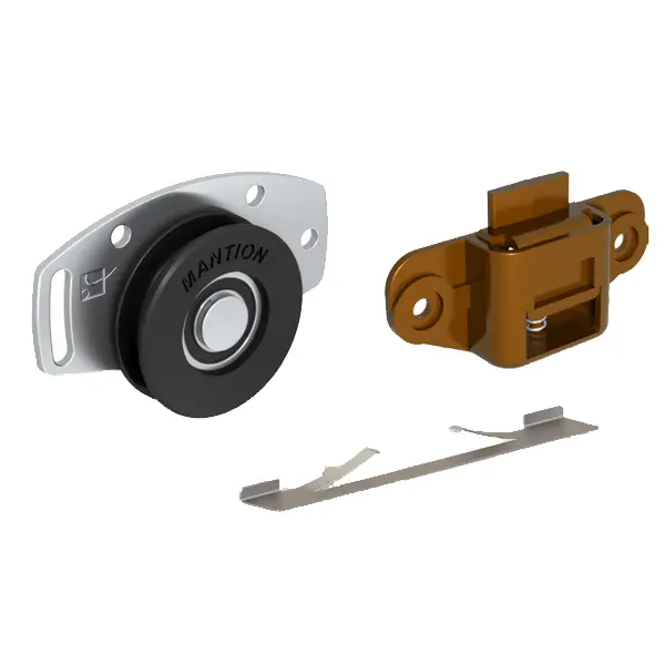 Garniture sans rail pour porte coulissante intérieure à 1 panneau - Capacité 60 kg - MANTION SAS - PICO60