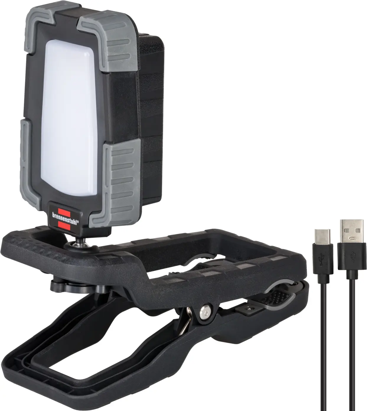 Projecteur de chantier LED à pince CL 1050 MA rechargeable, IP65 - BRENNENSTUHL - 1173070010