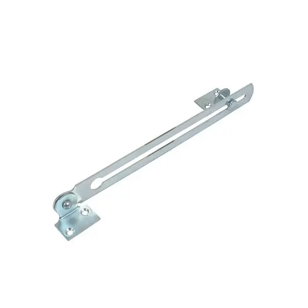 Coulisse de vasistas platine coudée 200mm zingué blanc - MONIN - J503401