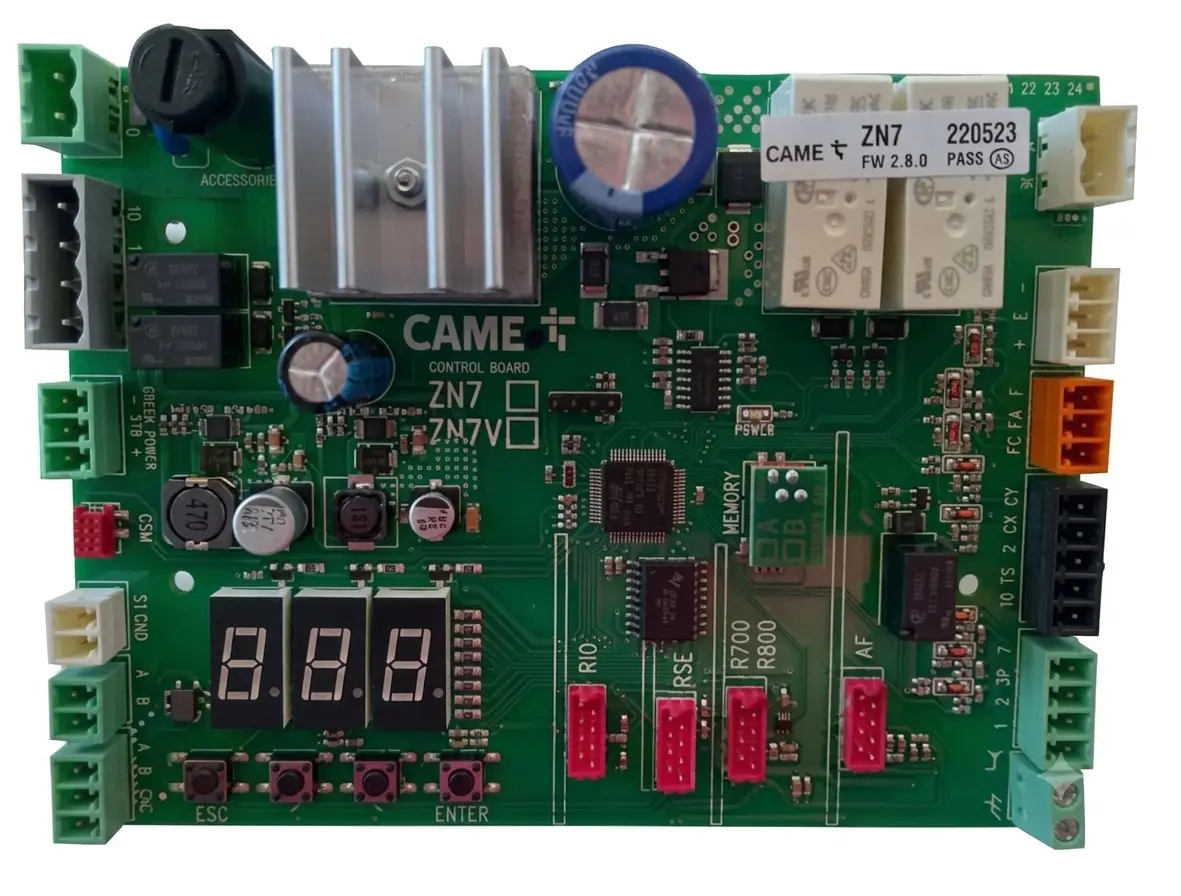 Carte électronique ZN7 pour automatisme portail coulissant - CAME - 88001-0281