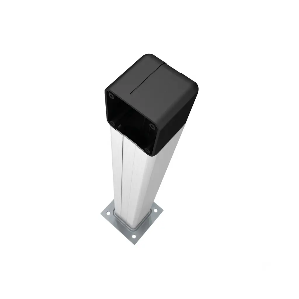 Colonnette en aluminium anodise naturel - Hauteur 0,5 m - CAME - 001DOC-L