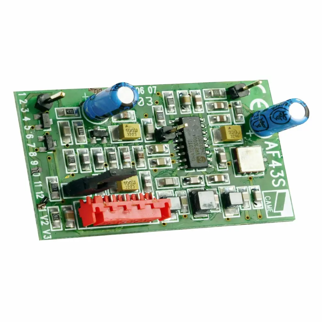 Carte électronique radiofréquence embrochable en 433,92 MHz - CAME - 001AF43S