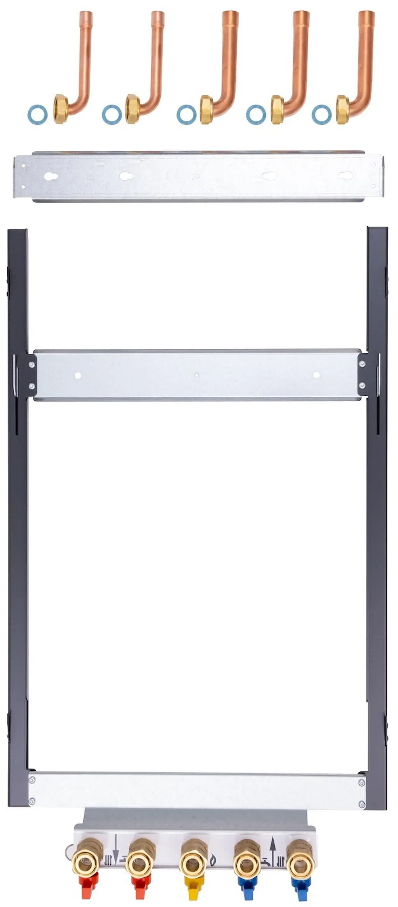 Dosseret de pré-raccordement pour pompe à chaleur hybride Hysae - ATLANTIC - 074141