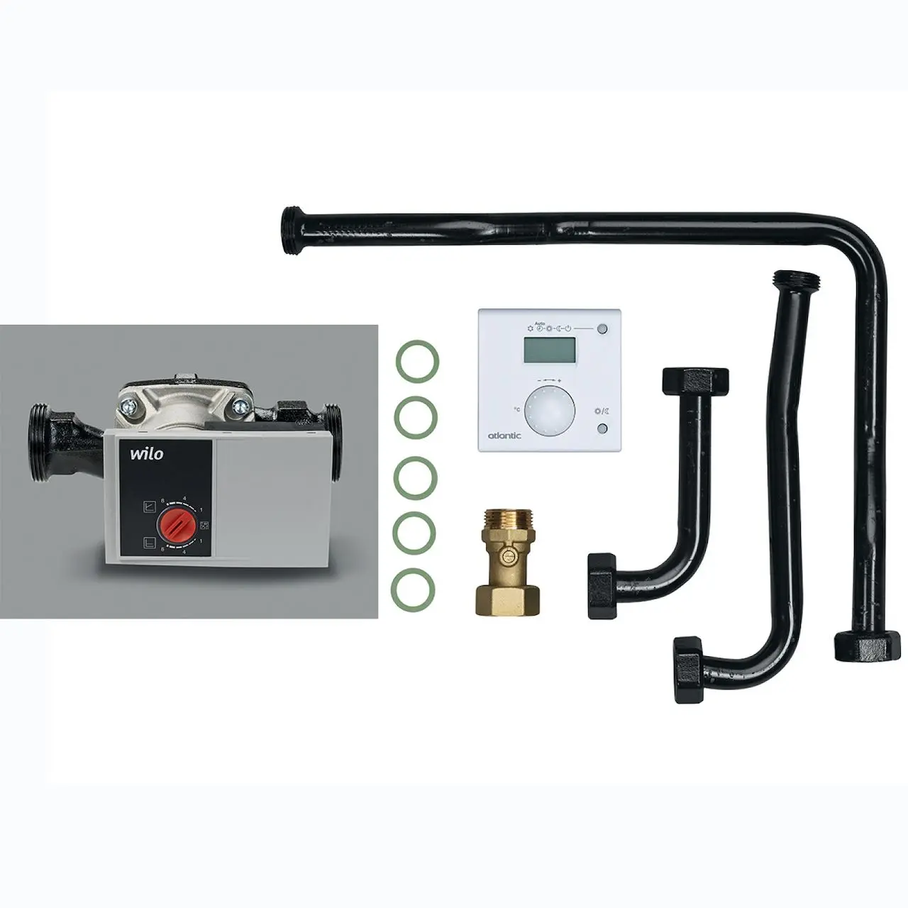 Kit 2ème circuit vanne haute température avec commande d'ambiance filaire T55 - ATLANTIC - 074605