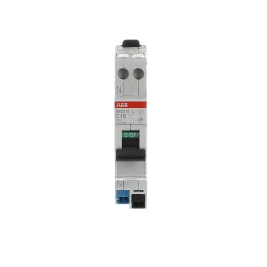 Disjoncteur modulaire - 1P+N - 16A - courbe C- 4500A/6kA-peignable-Auto - SN201SL 