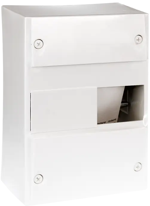 Coffret vide Eur'ohm 8 modules avec bornier terre mini rail - EUROHM - 19004