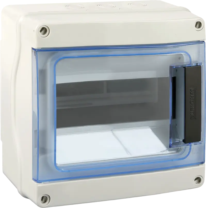 Coffret 8 modules IP65 à plastrons à entrées directes - EUROHM - 19103