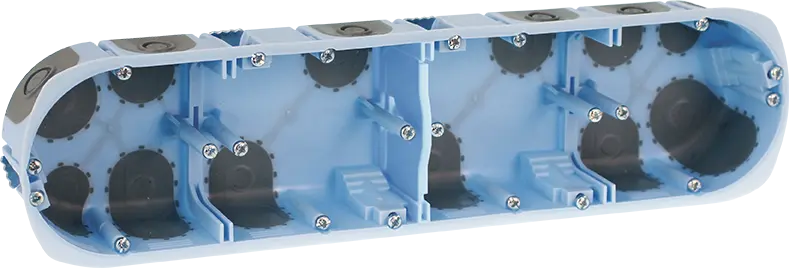 Boîte d'encastrement étanche à l'air XL Air'métic 4 postes Diam. 67 prof. 40mm - EUROHM - 52068