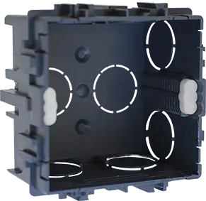 Boîte d’encastrement à sceller 1 poste P40 pour murs maçonnés 75X75X40 GR/VIS - EUROHM -52105