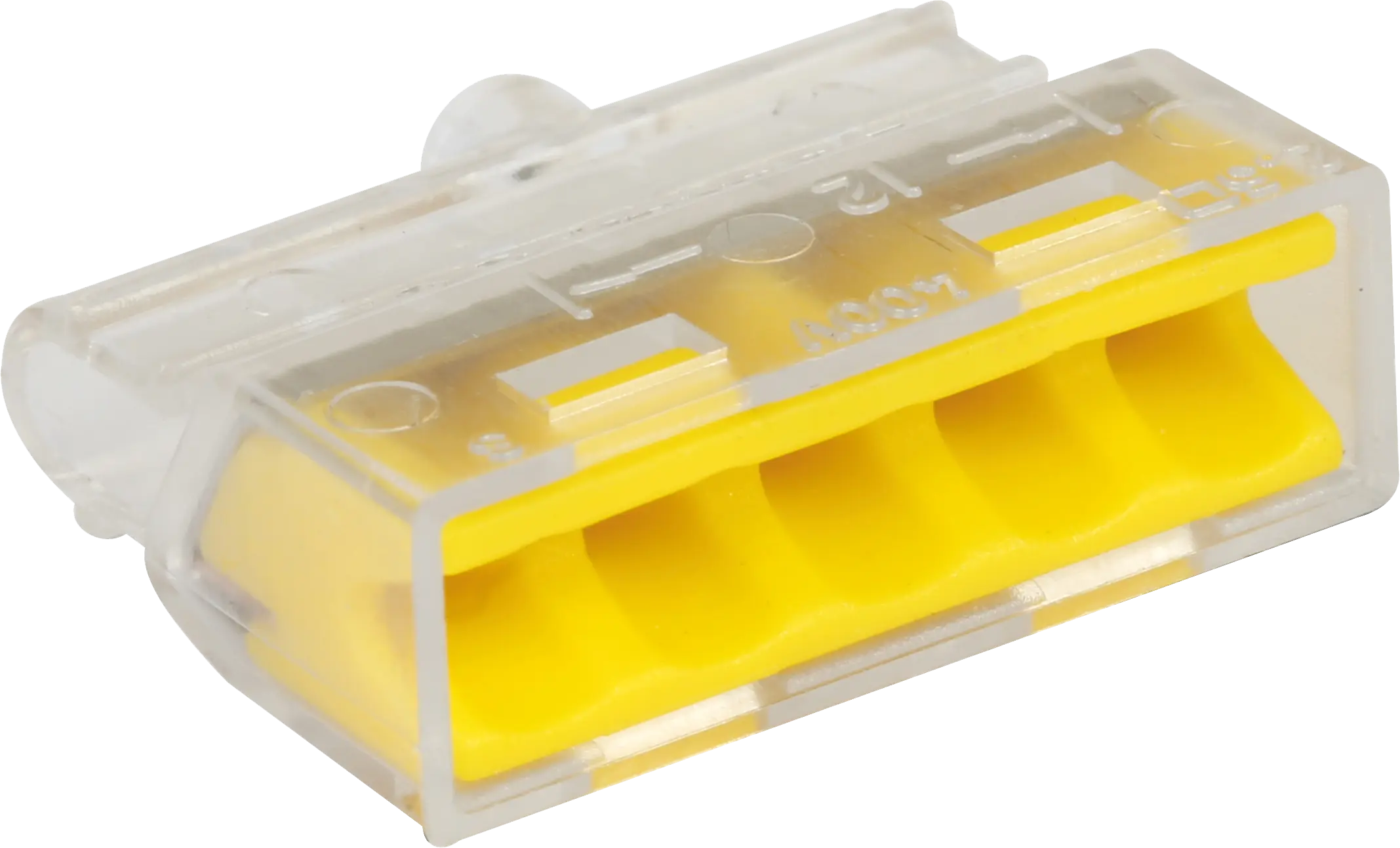  Boite de 100 connecteurs transparents - 5 entrées - EUROHM - 70055