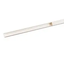 MOULURE KEVA 22MMX12MM-FOND+COUVERCLE-1 COMPARTIMENT-LONGUEUR 2,10M-BLANC ARTIC