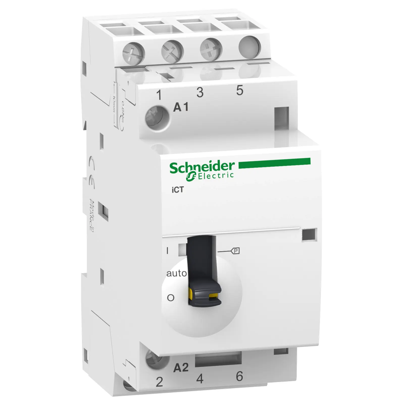 Acti9 iCT - Contacteur à commande manuelle - 3P - 25A - 3NO - 220/240Vca - 50Hz - SCHNEIDER ELECTRIC - A9C21833