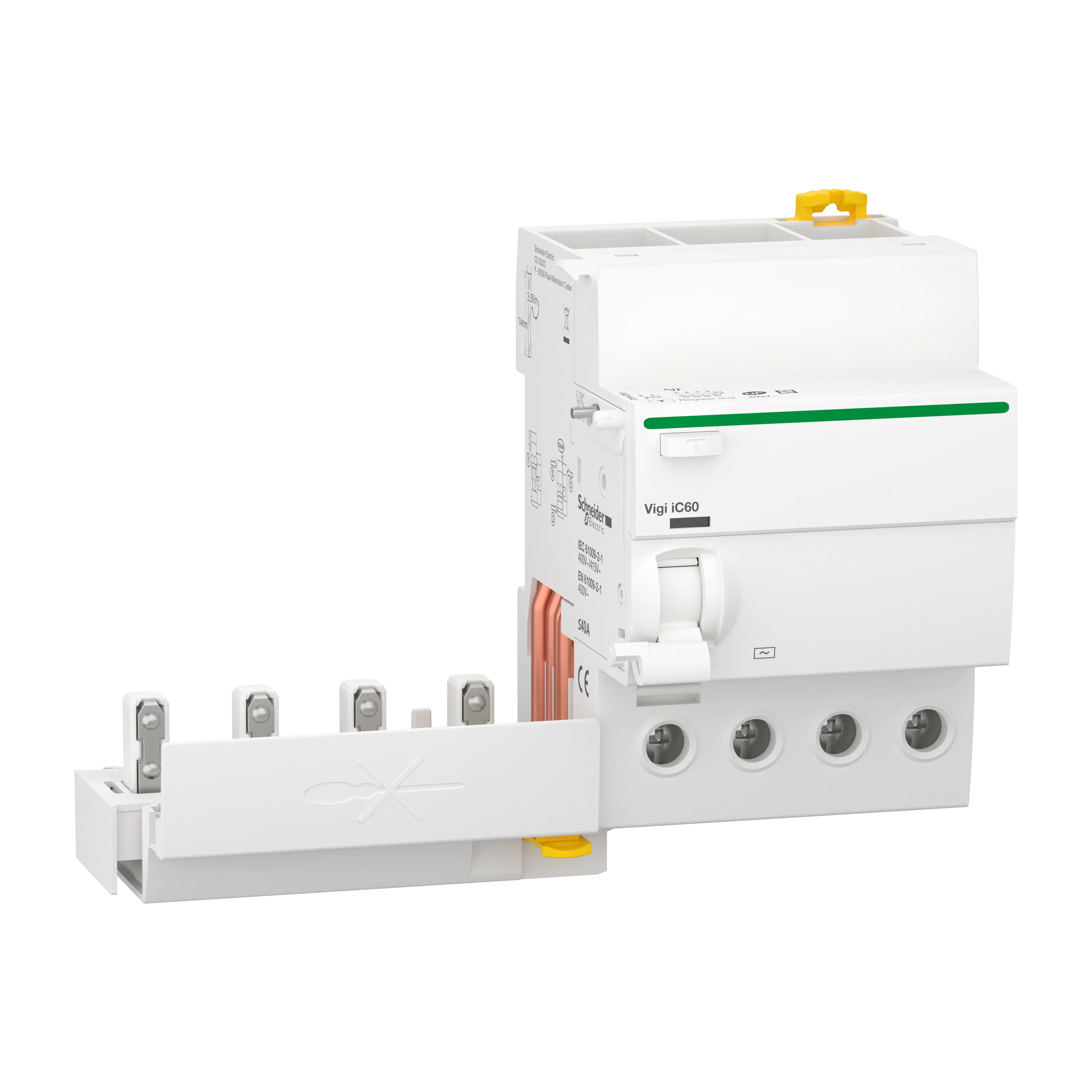 Acti9 Vigi iC60 - Bloc diff - 4P 40A 300mA - 230Vca à 400Vca - Type AC - SCHNEIDER ELECTRIC - A9Q14440