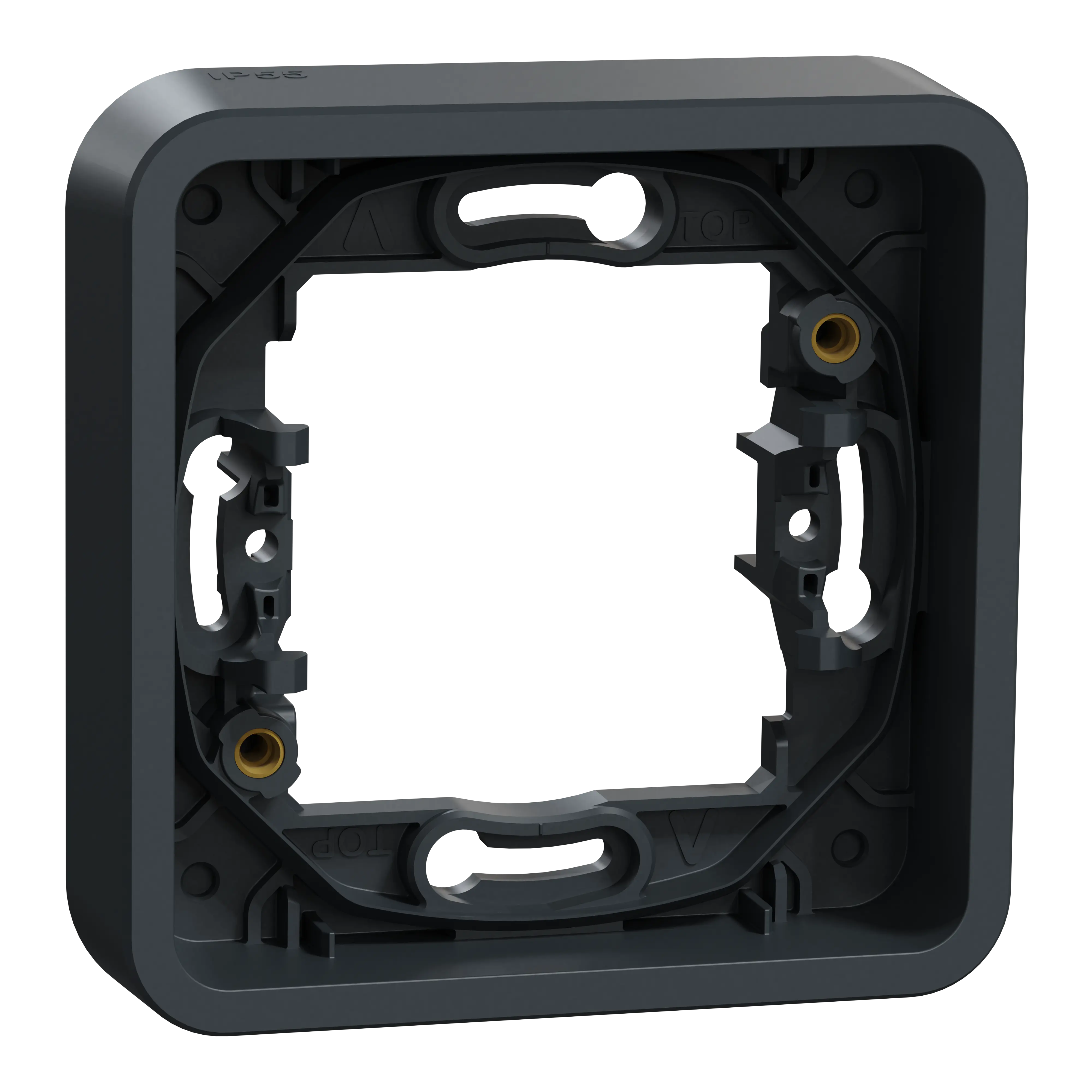 Mureva Styl - Cadre 1 poste - encastré - IP55 - IK08 - gris - SCHNEIDER ELECTRIC - MUR34107