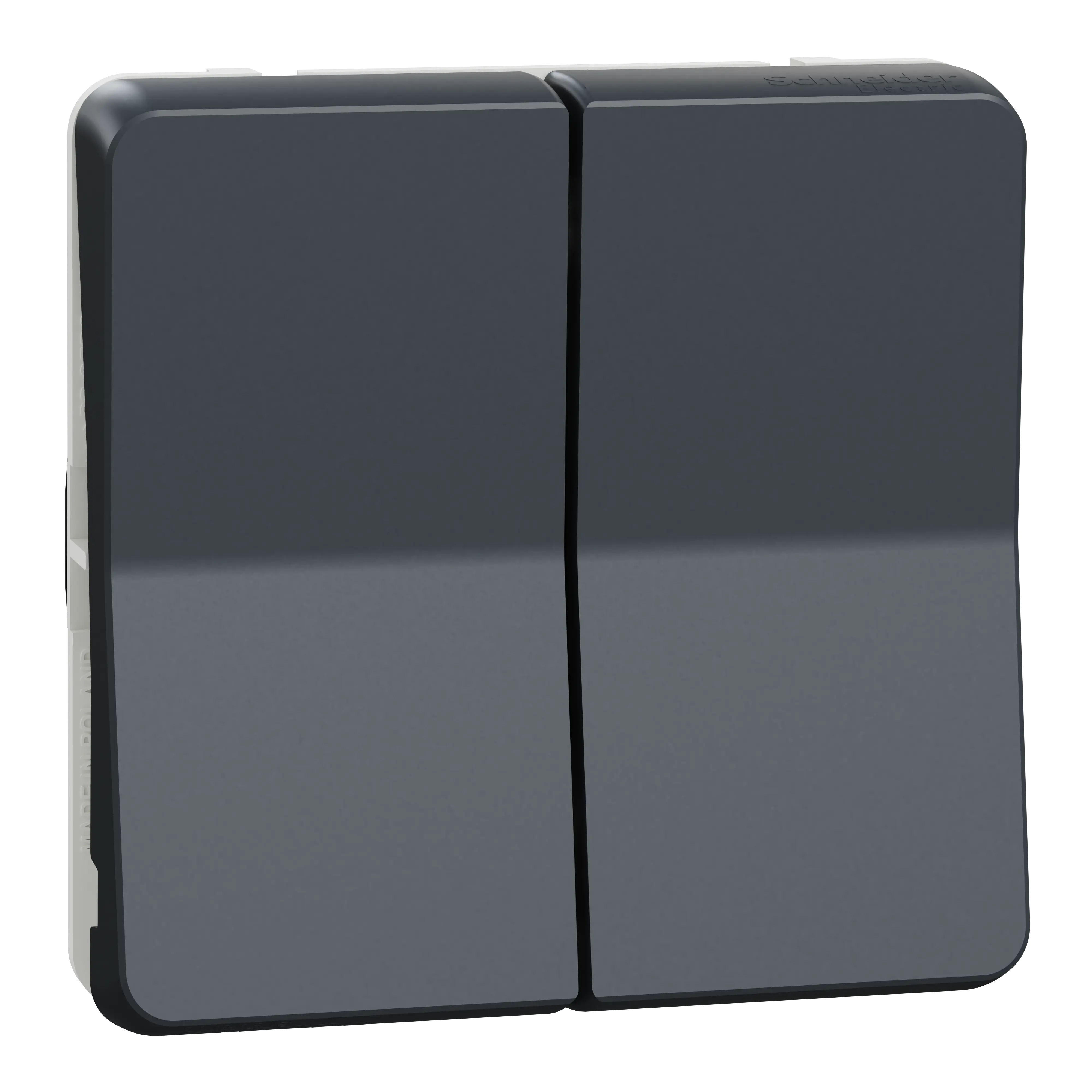 Mureva Styl - Double va et vient - composable - IP55 -IK08-connexion auto - gris - SCHNEIDER ELECTRIC - MUR35019