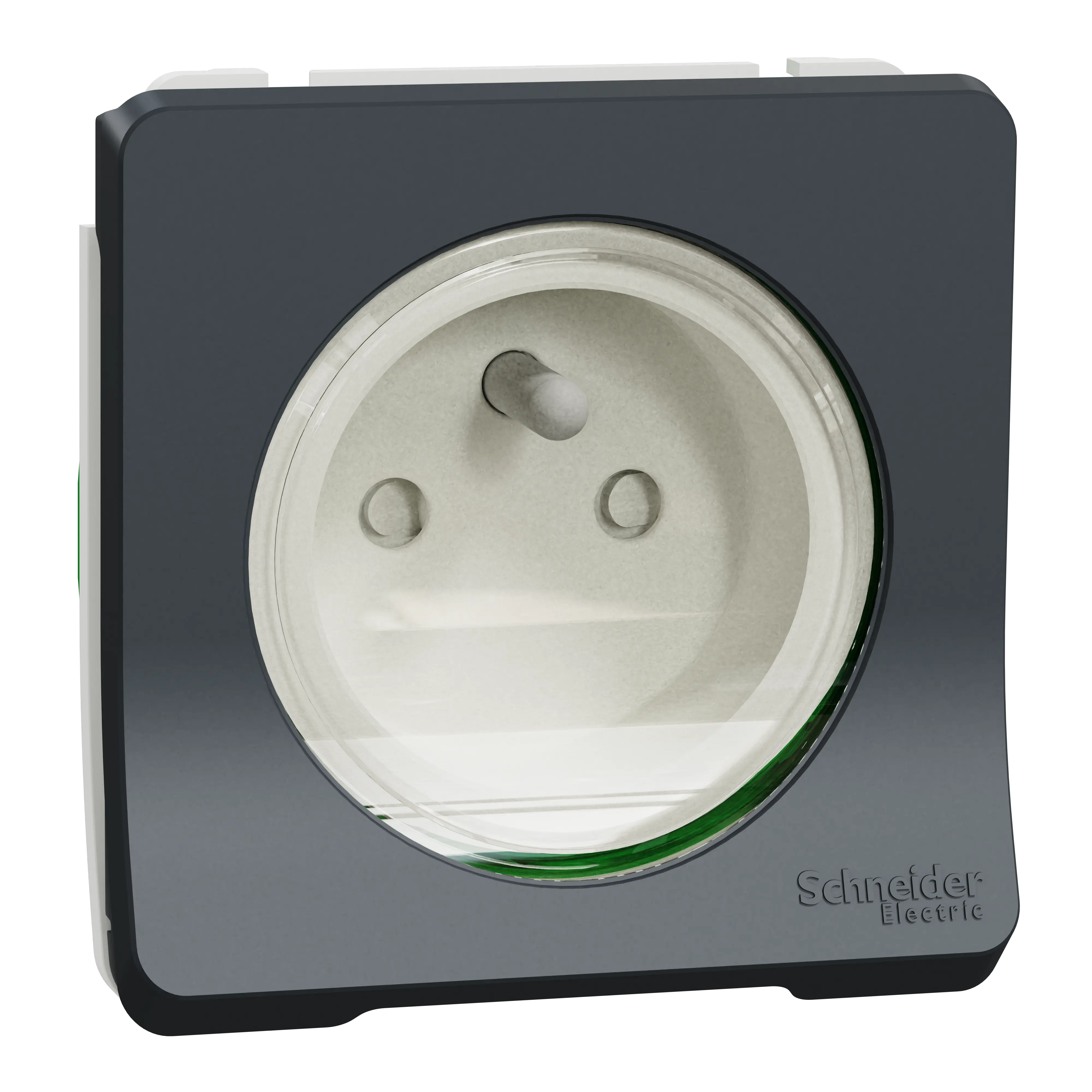 Mureva Styl - Prise de courant 2P+T - composable -IP55-IK08 - connex auto - gris - SCHNEIDER ELECTRIC - MUR36133