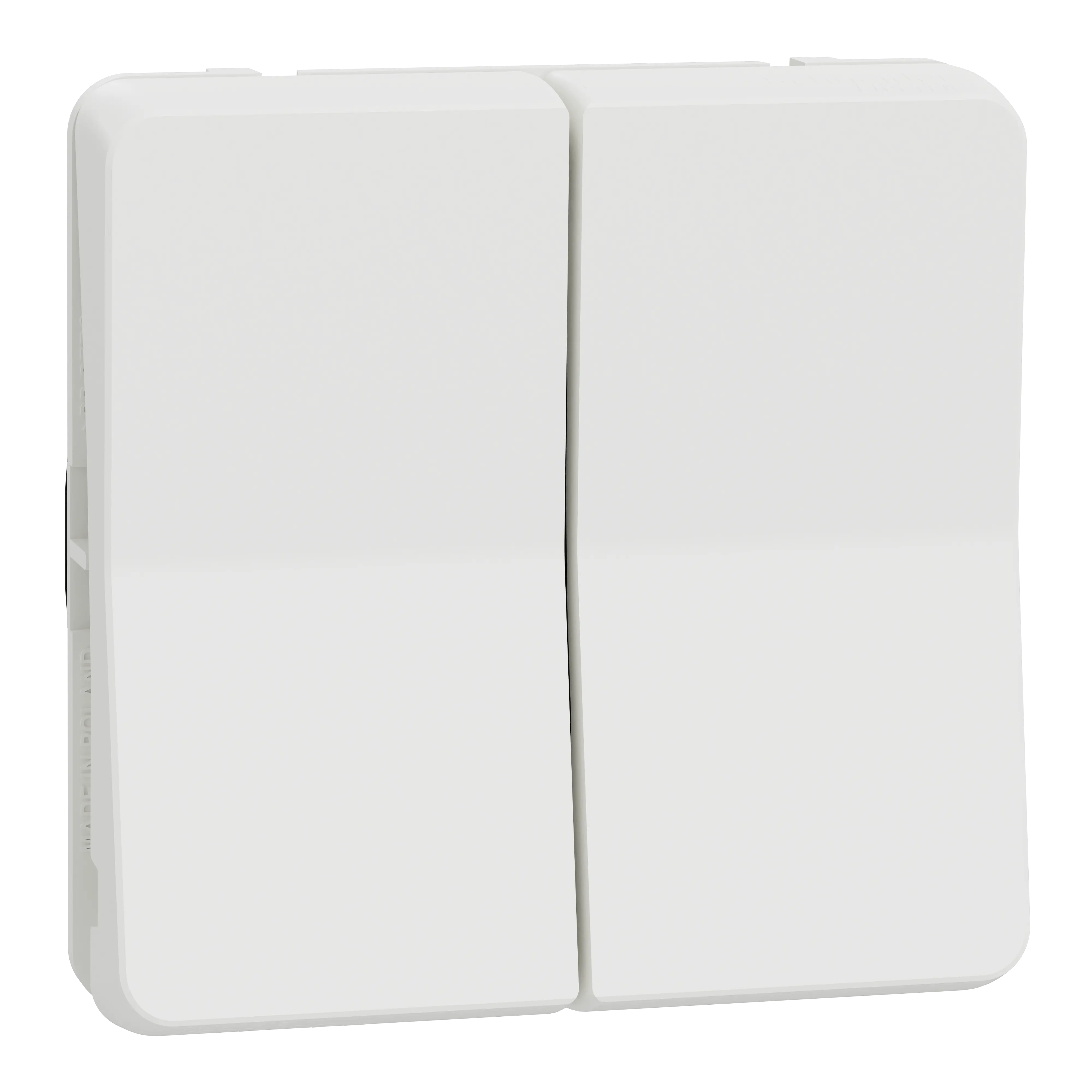 Mureva Styl - Double va et vient - composable - IP55 - IK08 - blanc - SCHNEIDER ELECTRIC - MUR39022