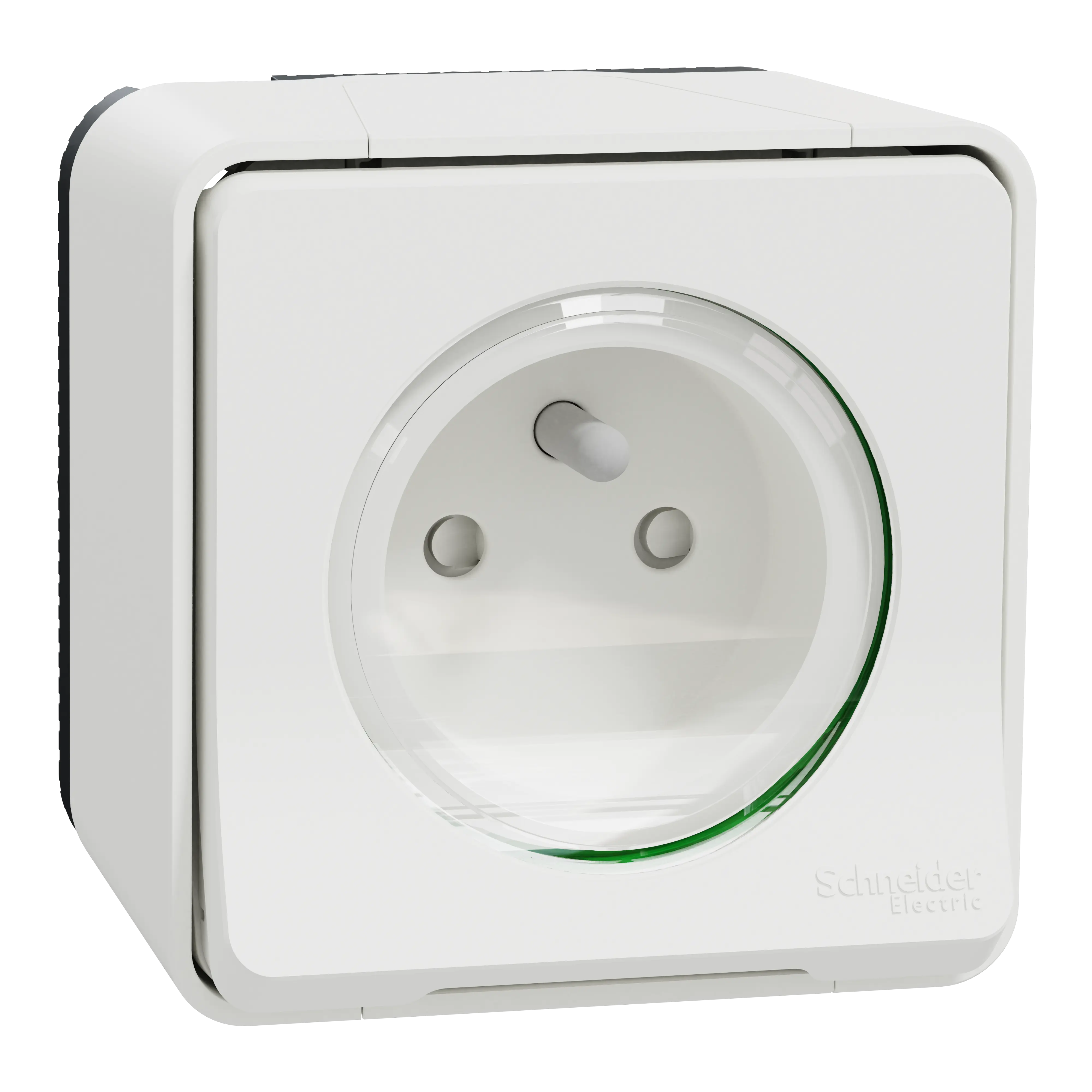 Mureva Styl - Prise de courant 2P+T - saillie - IP55 IK08 - connex auto - blanc - SCHNEIDER ELECTRIC - MUR39030