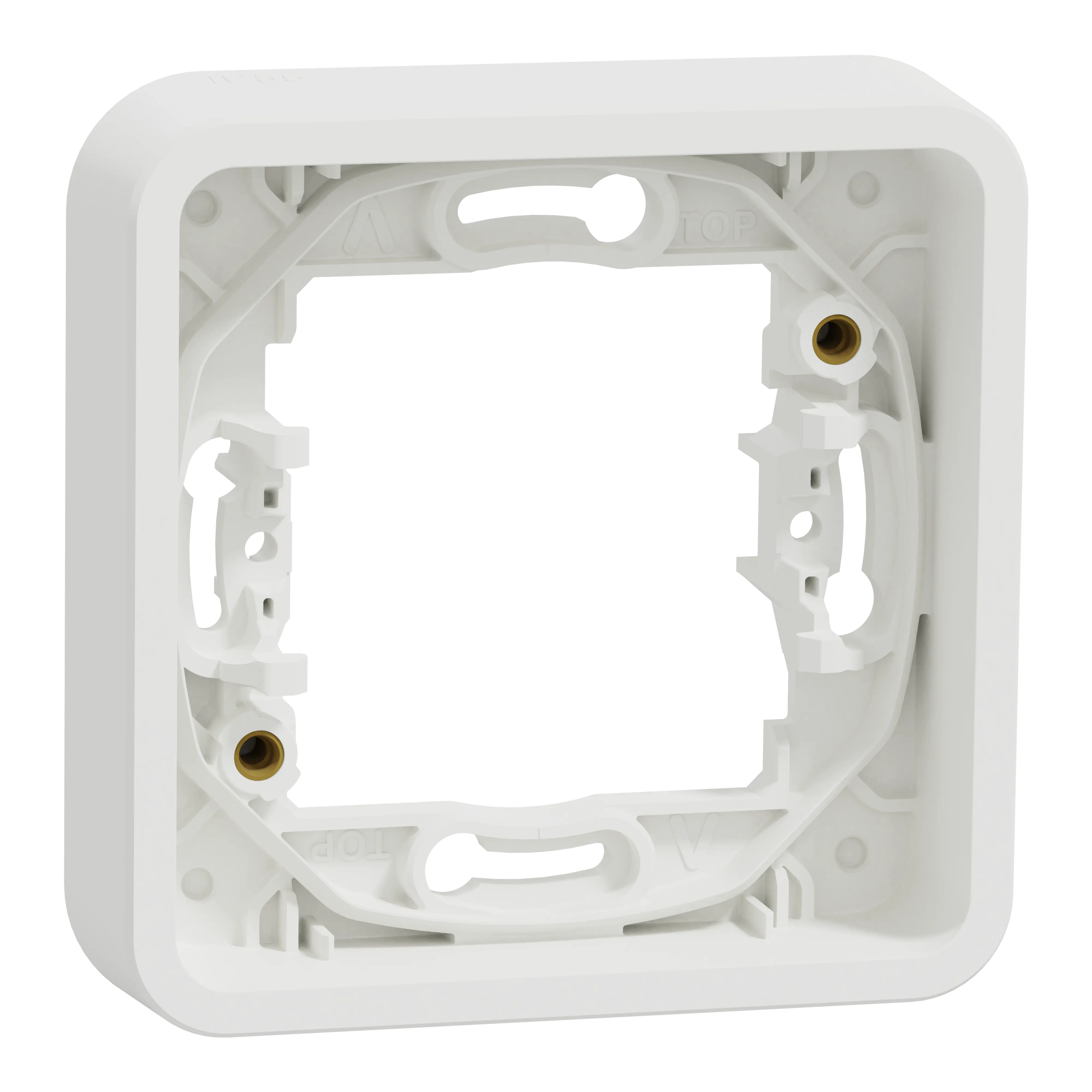 Mureva Styl - Cadre 1 poste - encastré - IP55 - IK08 - blanc - SCHNEIDER ELECTRIC - MUR39107